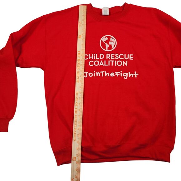 Child Rescue Coalition Sweatshirt Gildan Adult L Red NWOT - Picture 6 of 6